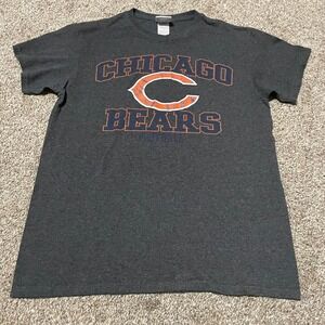 Chicago Bears NFL Team Apparel T-Shirt Mens Size M Gray Football
